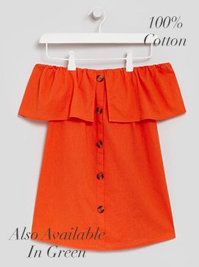 Button Front Bardot Blouse £12.50