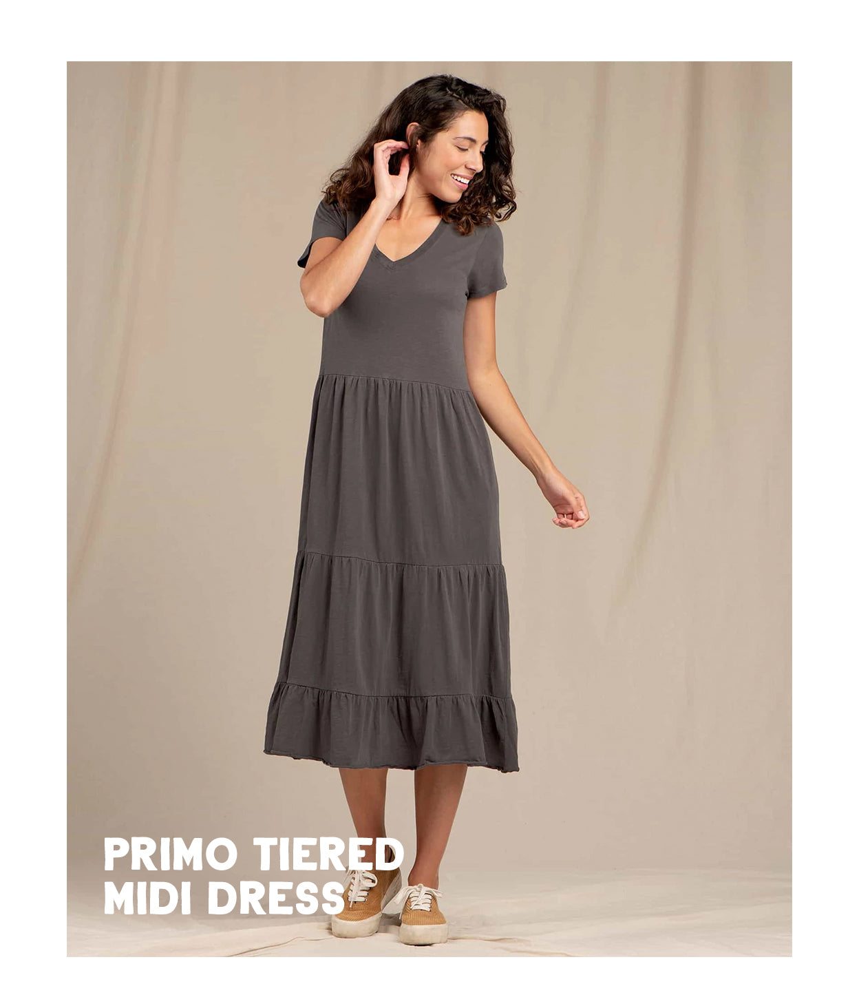 Primo Tiered Midi Dress