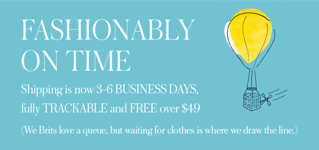 FASHIONABLY ON TIME - Shipping is now 3 - 6 BUSINESS DAYS, fully TRACKABLE and FREE over $49.
