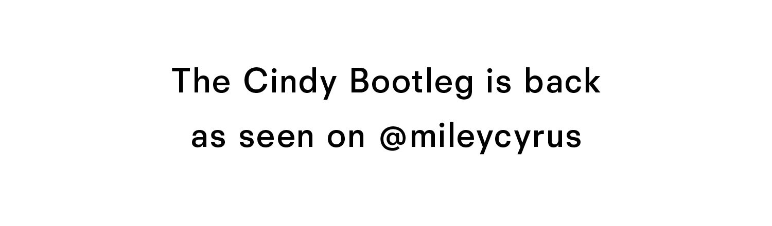 The cindy bootleg is back