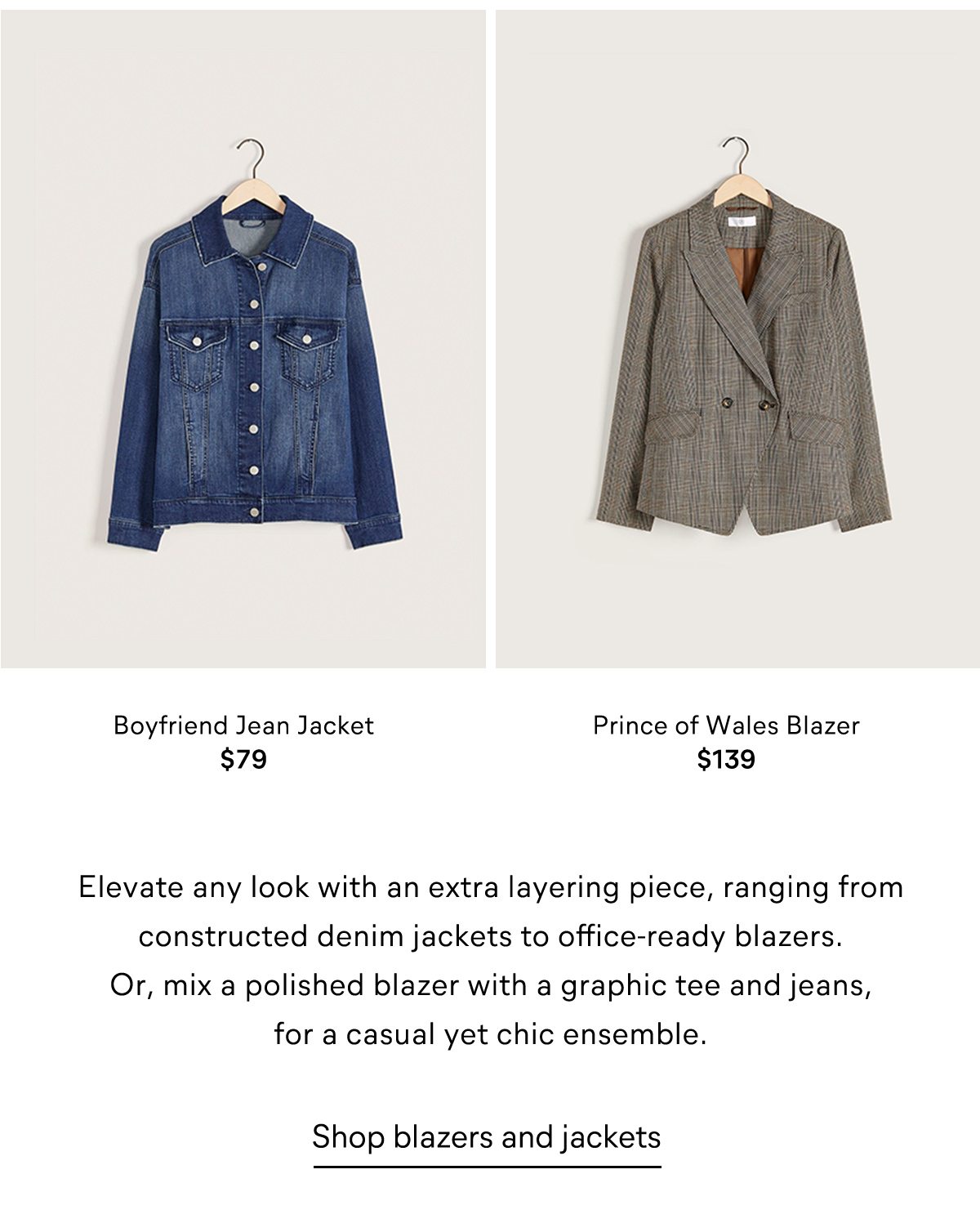 Shop blazers and jackets