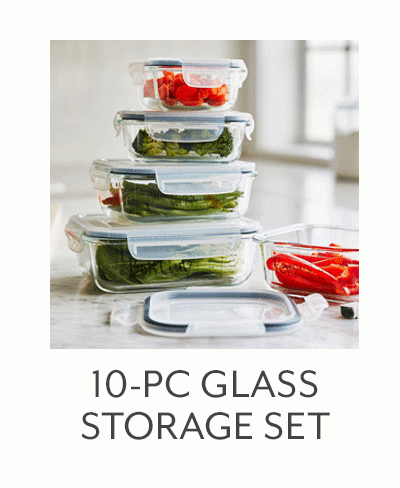 10-Pc Glass Storage Set