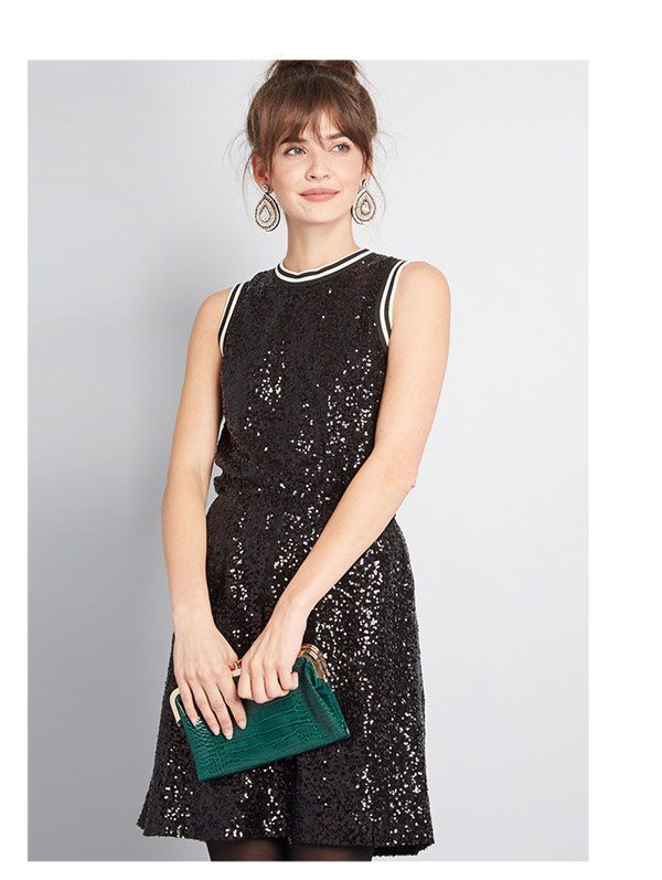 In the Limelight Sequin Mini Dress