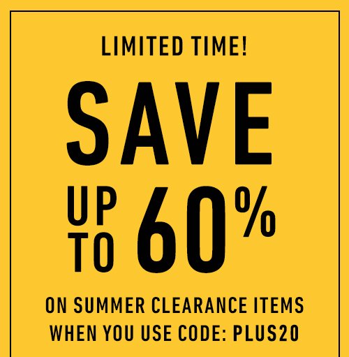Limited Time! Save Up to 60% When You Use Code PLUS20