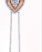 Heart Bolo Necklace 1/10 cttw Diamonds Sterling Silver/10K Gold