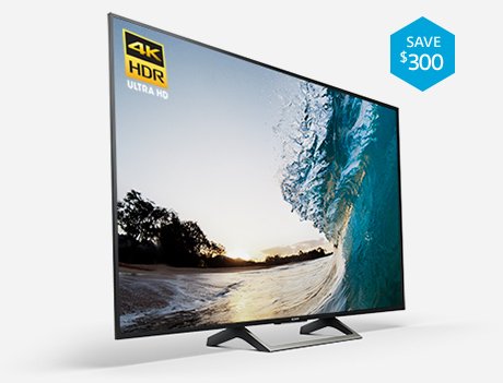 65" Class (64.5" diag.) X850E 4K HDR Ultra HD TV