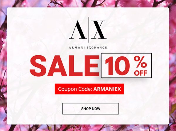 armani exchange outlet coupon