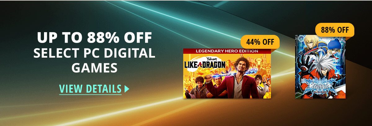 Up to 88% off Select PC Digital Games