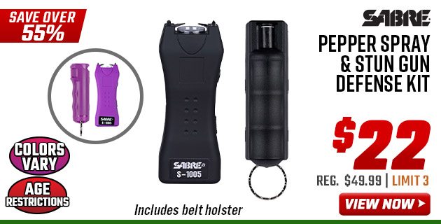 SABRE Pepper Spray & Stun Gun Defense Kit