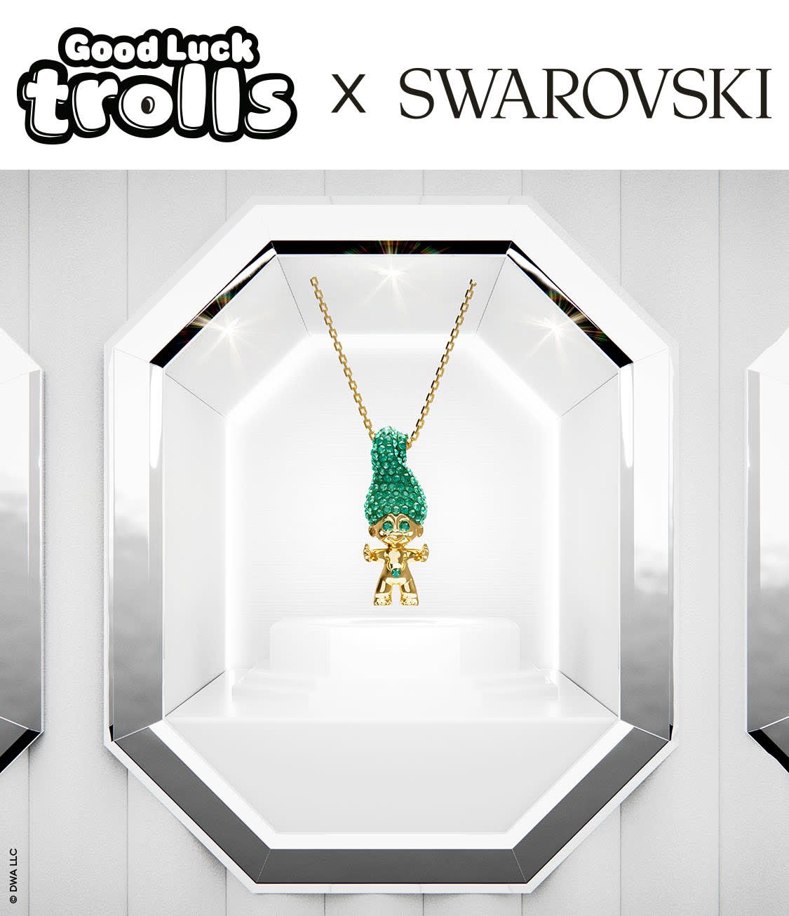 Good Luck Trolls x Swarovski pendant