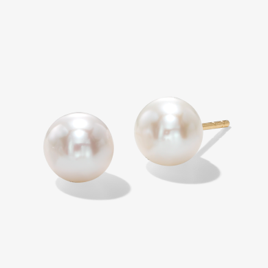 Cultured Pearl Earrings 14K Yellow Gold