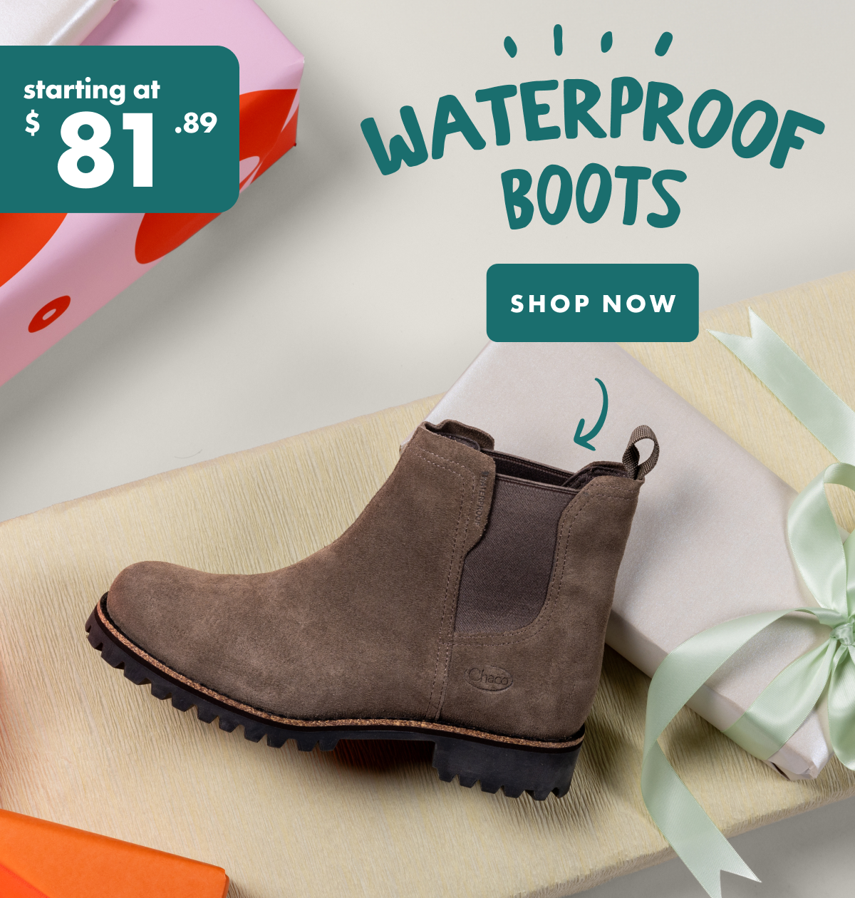 WATERPROOF BOOTS - SHOP NOW