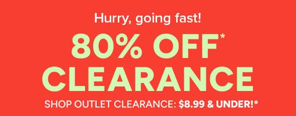 80% off Clearance