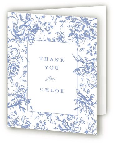 Dreamy Toile Bridal Shower Thank You Cards by Teju Reval | Minted