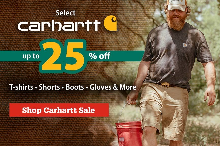 Select Carhartt up to 25% off T-shirts • Shorts • Boots • Gloves & More! Shop Carhartt Sale