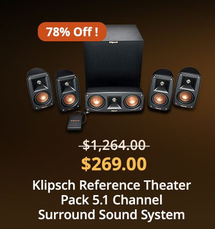 Klipsch Reference Theater Pack 5.1 Channel Surround Sound System