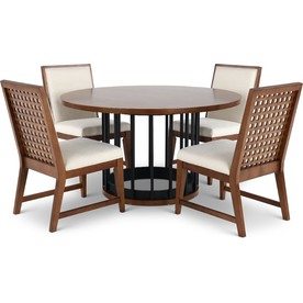 Midland Brown 5 Piece Dining Set