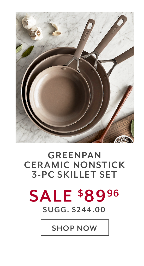 Greenpan Ceramic Nonstick 3-PC Skillet Set