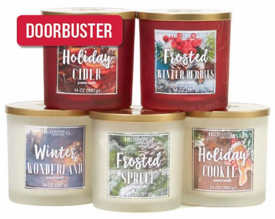 Hudson 43 Holiday Scented Jar Candles