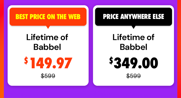 Babbel Language Learning: Lifetime Subscription (All Languages)