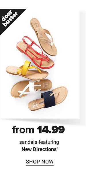 Doorbuster from 14.99 Sandals featuring New Directions - Shop Now