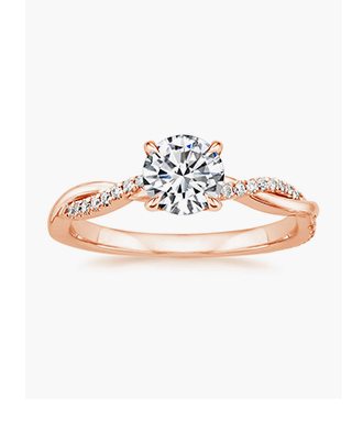 Petite Twisted Vine Diamond Ring