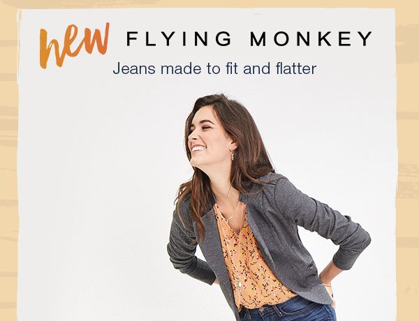 New. Flying Monkey. Jeans made to fit and flatter.