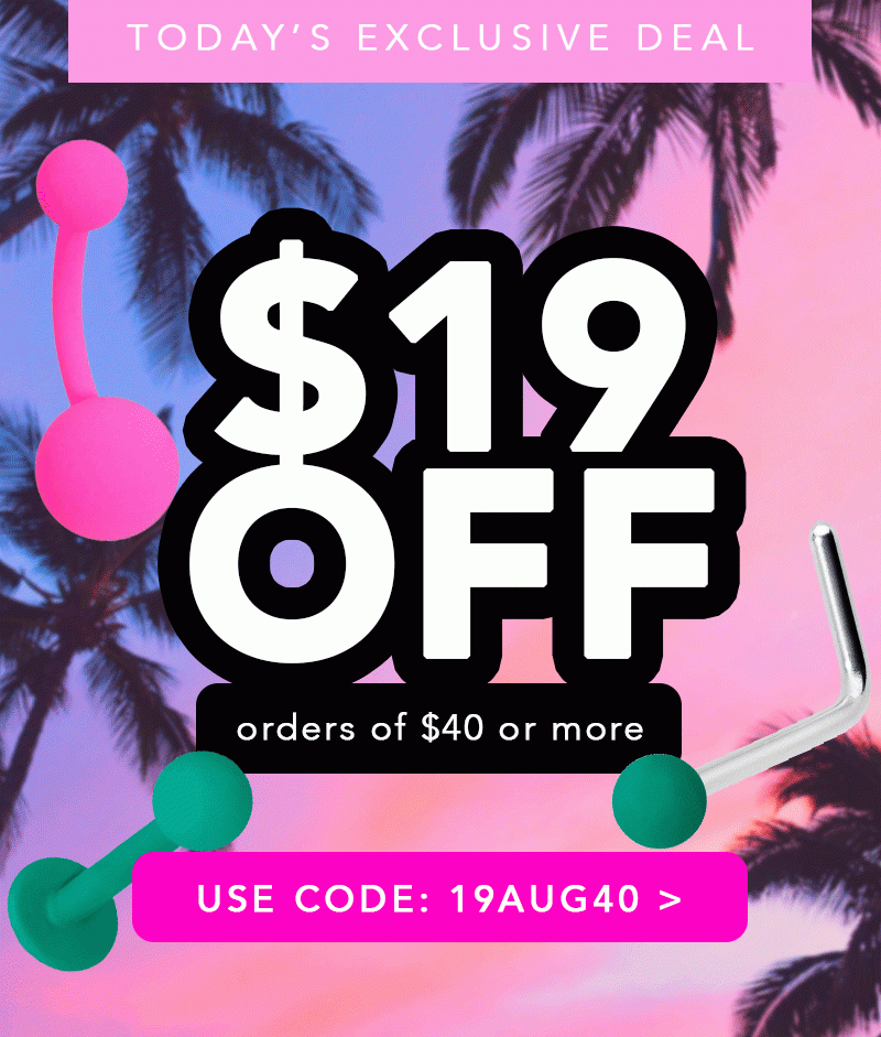 $19 Off $40 or more - use code: 19AUG40