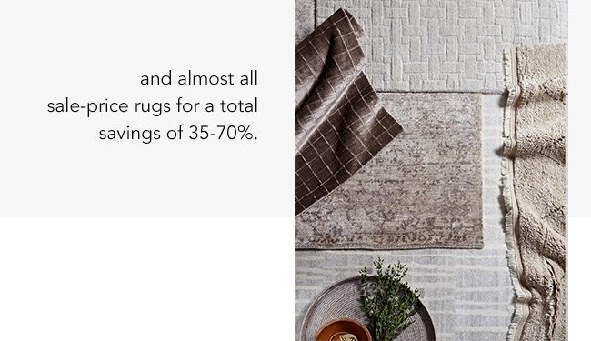 and almost all sale-price rugs