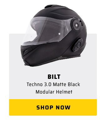 Bilt Techno 3.0 Matte Black Modular Helmet