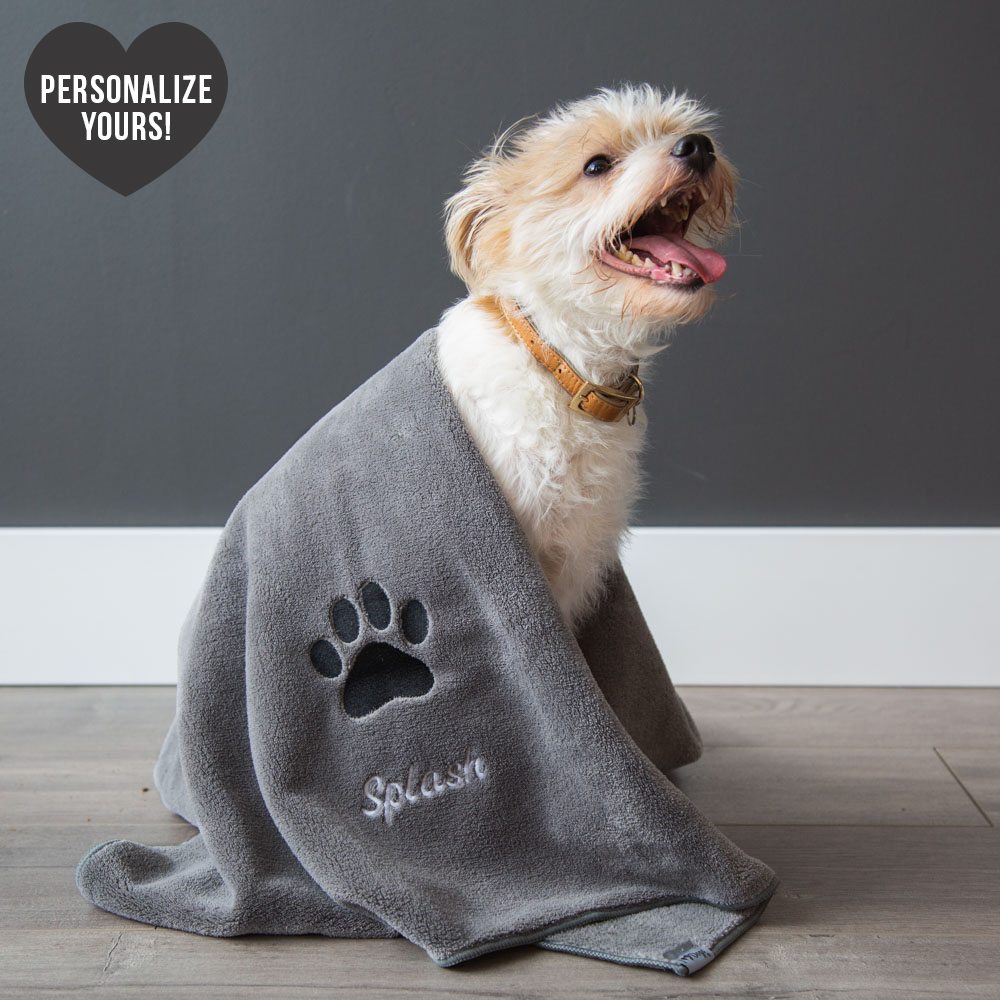 Image of Large Customizable Premium Bath Towel For Dogs 🐾 Deal 20% Off!