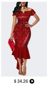 Asymmetric Hem Sequin Embellished Off the Shoulder Dress