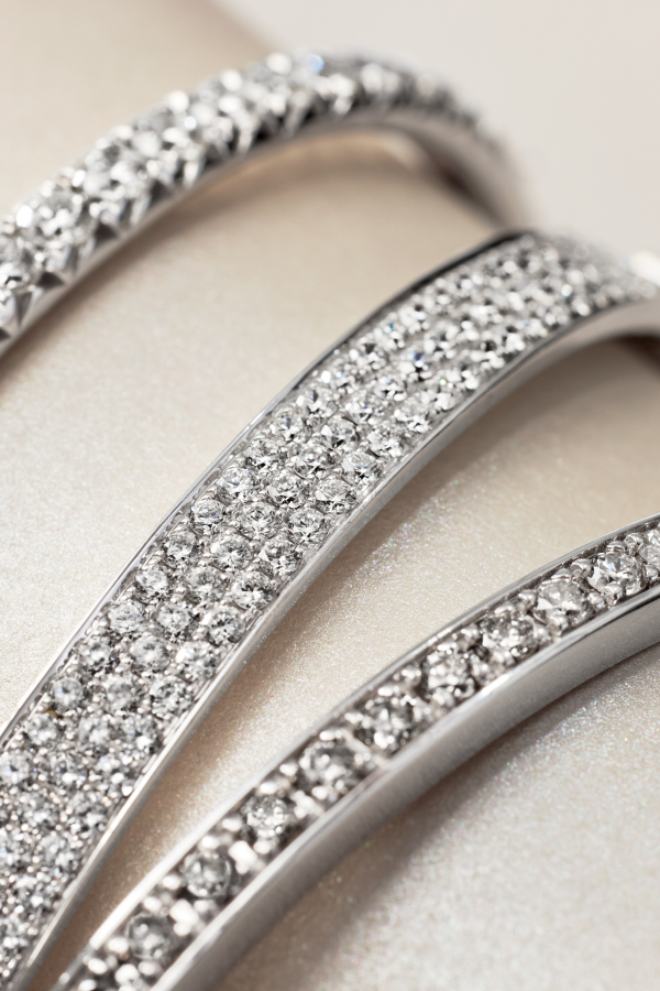 How to wear diamond bangles.