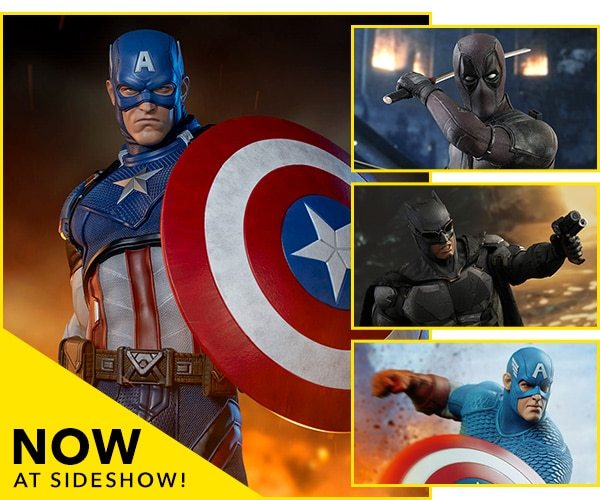 Now Available at Sideshow - Captain America, Deadpool, Batman!