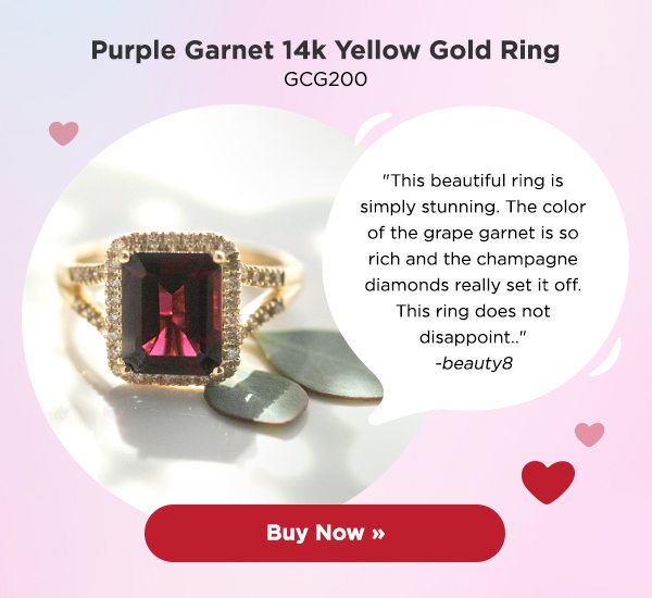 Shop this purple garnet ring