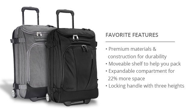 eBags TLS Mother Lode Mini 21in Wheeled Carry-On Duffel