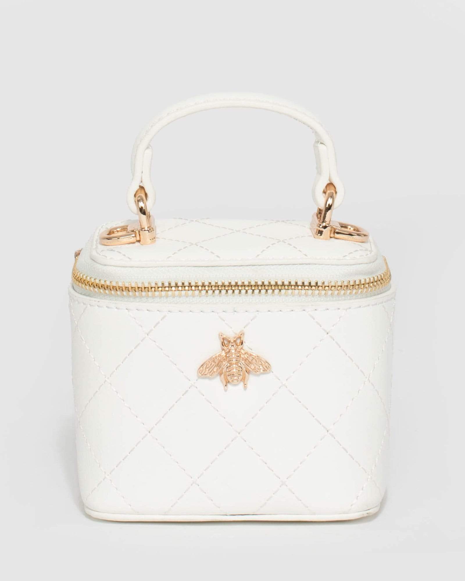 Image of White Katja Quilt Mini Bag