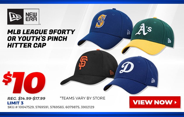 New Era MLB League 9FORTY or Youth's Pinch Hitter Cap