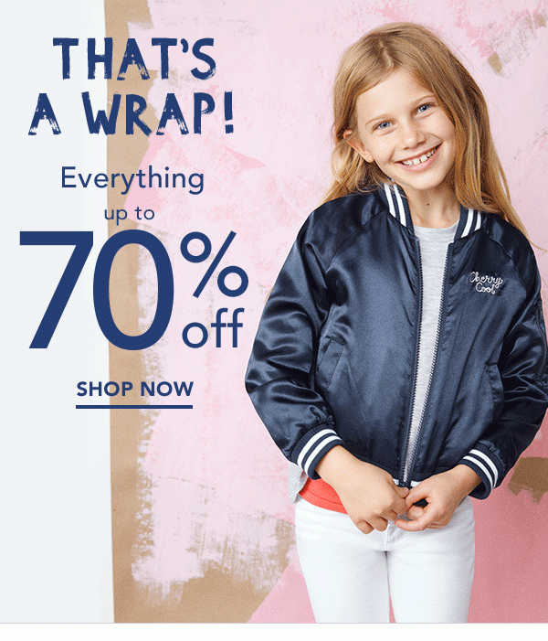 Everything up to 70% off