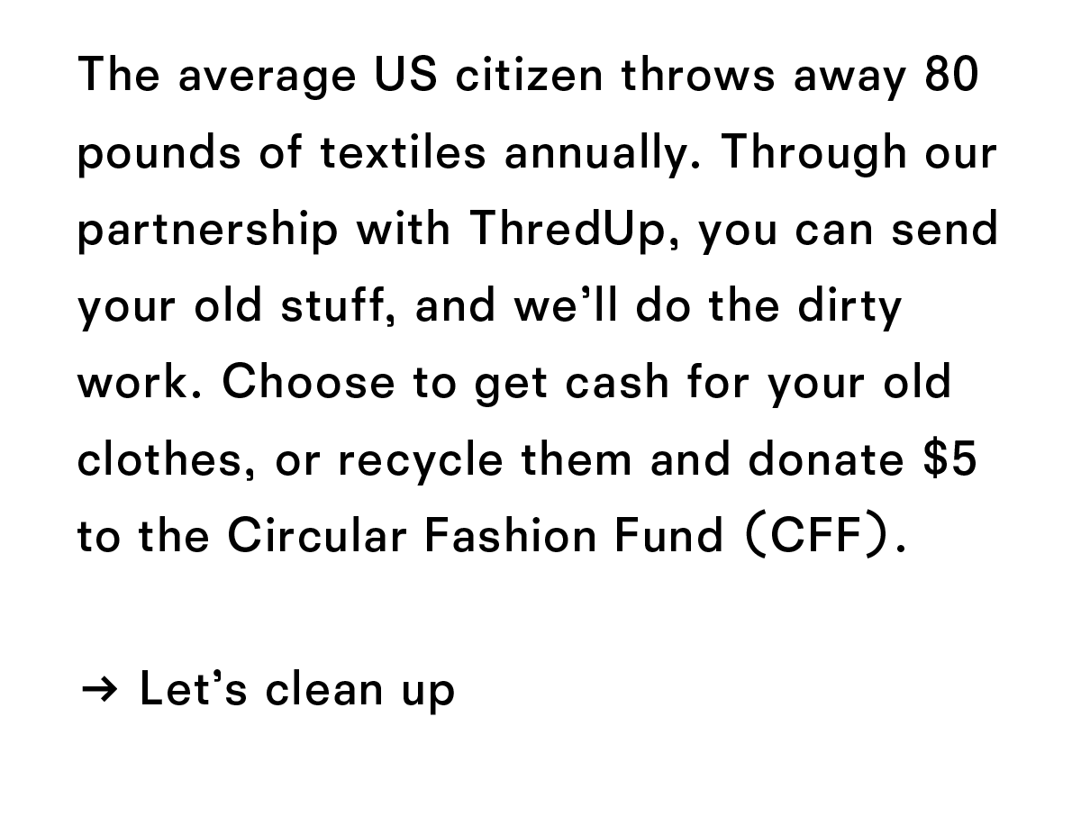 Let's clean up