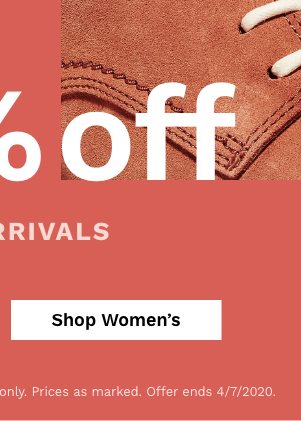 50% off Women's New Arrivals