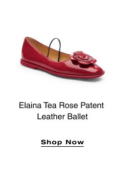 Elaina Tea Rose Patent Leather Ballet SHOP NOW