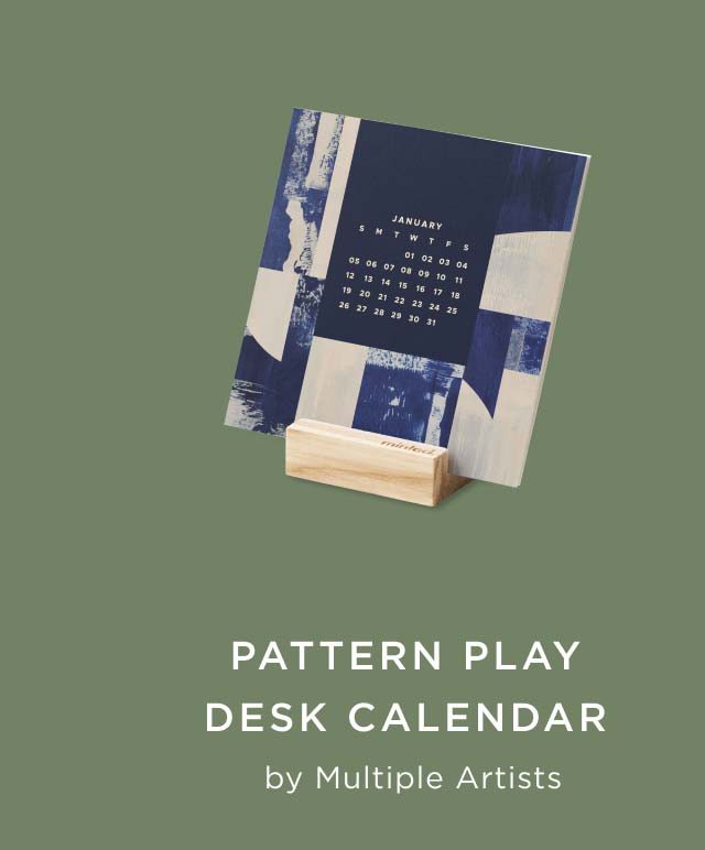 Pattern Play: 2025 Desk Calendar