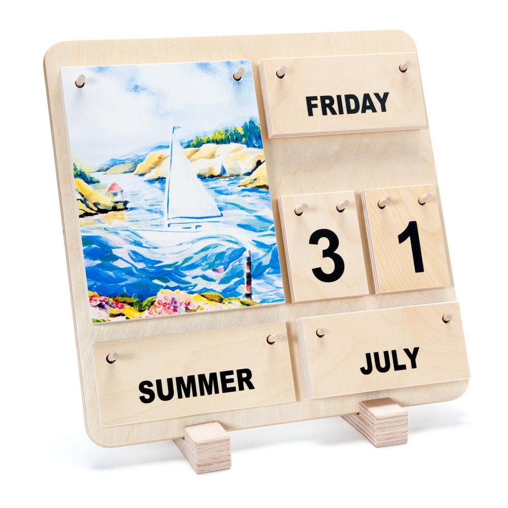 wooden calendar for all seasons