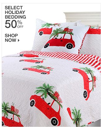 Shop 50% Off Select Holiday Bedding