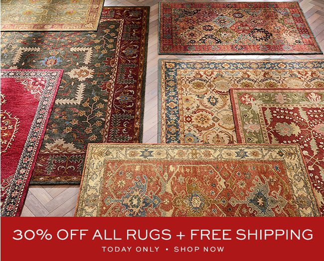30% OFF ALL RUGS + FREE SHIPPING
