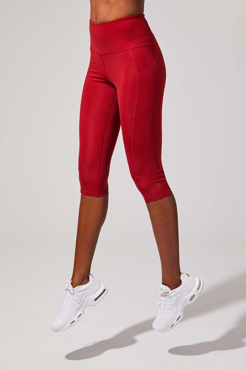 Step Up High Waisted Recycled Polyester Capri