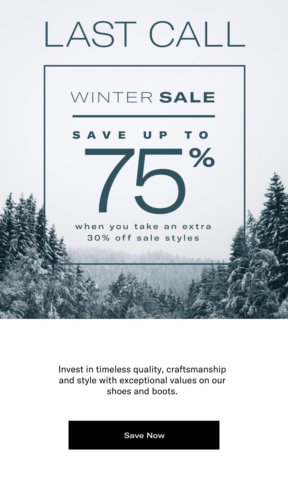 Winter Sale Save Up To 75% Off