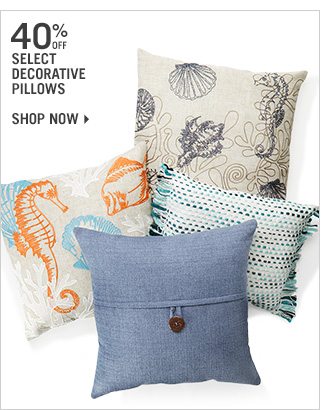 Shop 40% Off Select Decorative Pillows