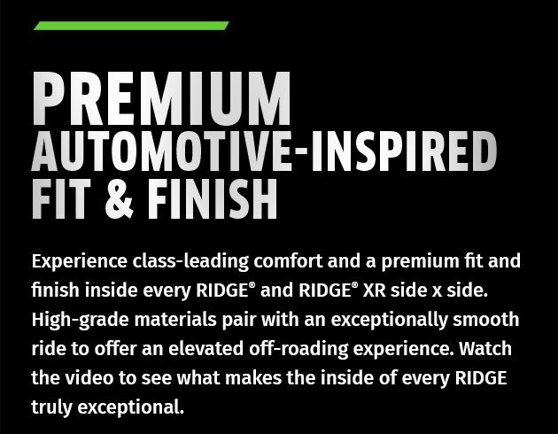 Premium Automotive-Inspired Fit & Finish